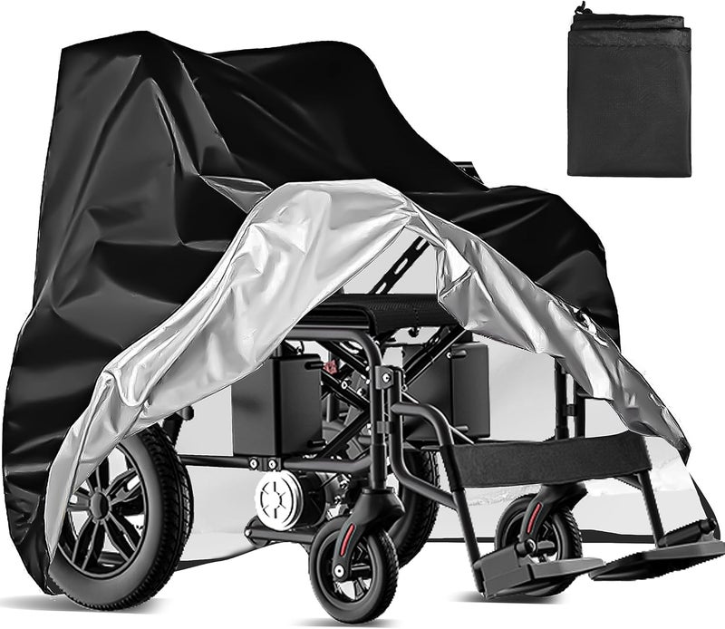 VEGARD Heavy Duty Waterproof & Dustproof Electric Wheelchair Cover - Prevent Rain, Wind, Dust, Sun & UV for Indoor & Outdoor Use - Image 1